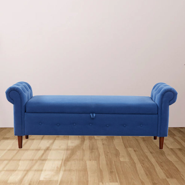 Rosdorf Park Fridda Upholstered Flip Top Storage Bench Wayfair